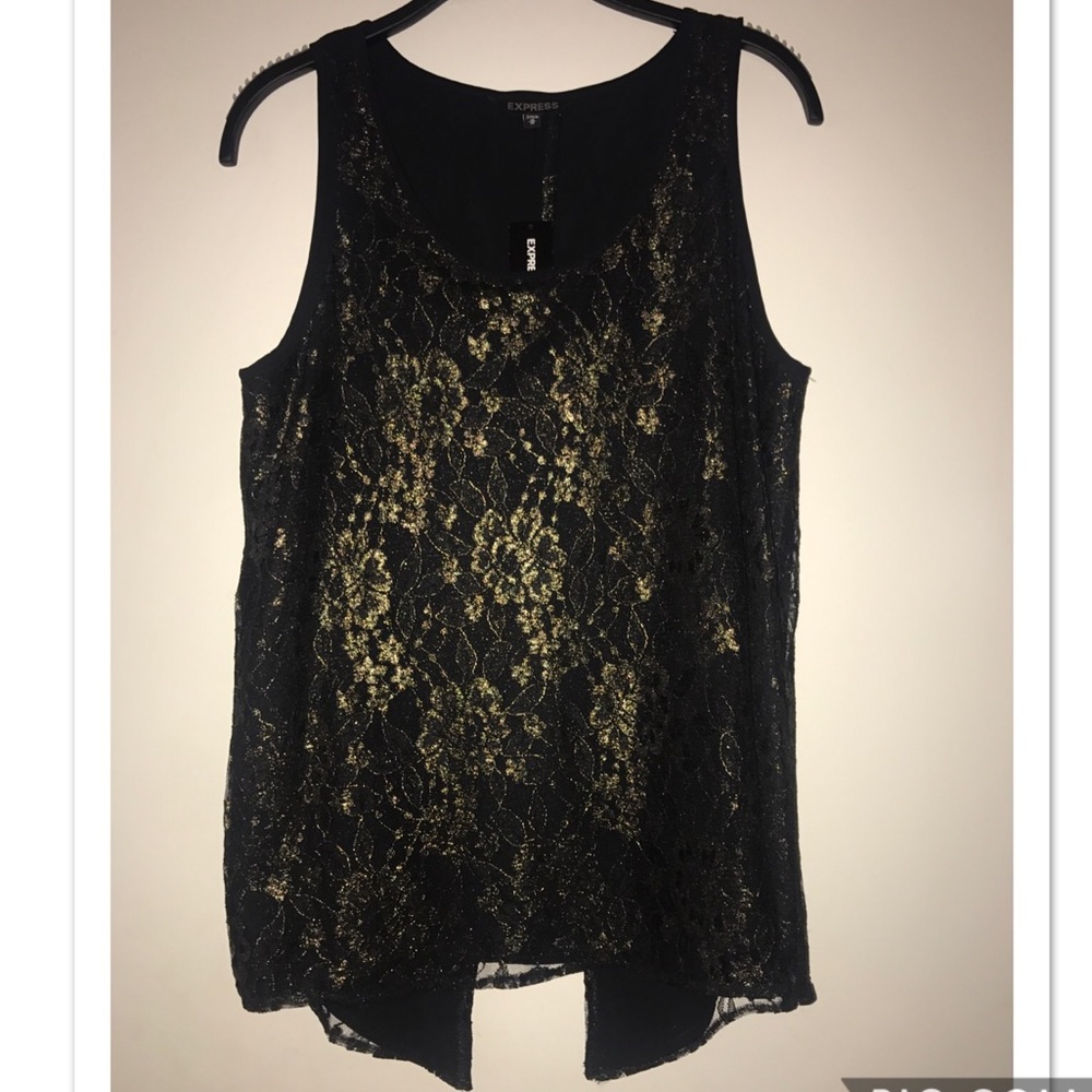 Express Lace Split Back Tank